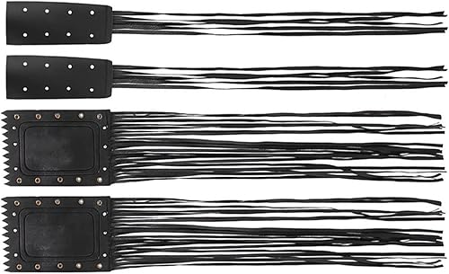 Miniatura 8 de Funda universal para manillar de motocicleta, con flecos, para manillar de motocicleta, universal para Victory Cruiser, material de cuero sintético