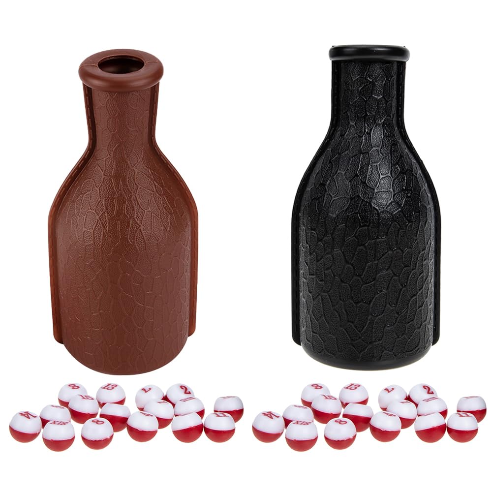 BESPORTBLE 2 Sets Billiards Number Dice Billiard Pill Bottle Billiard Balls Toy Billiard Ball Dice Billiard Dice Props Pool Dice Billiard Toys Snooker Bottle Props Pea Plastic Dice Cup