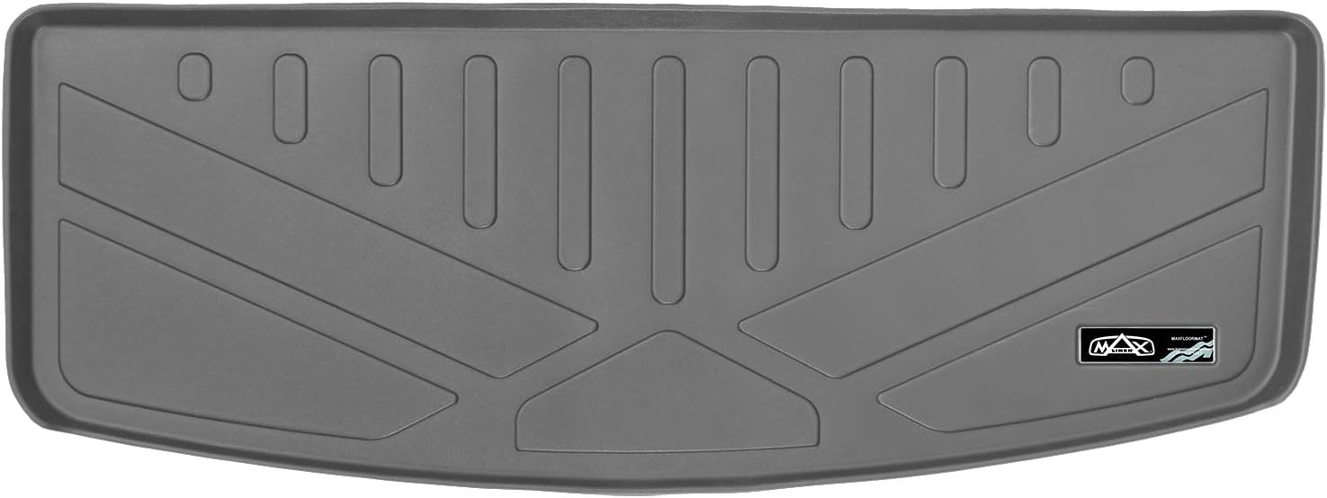 SMARTLINER Cargo Trunk Liner Floor Mat Behind 3rd Row Seat Grey for 2017-2021 GMC Acadia with 3rd Row Seats - No All Terrain