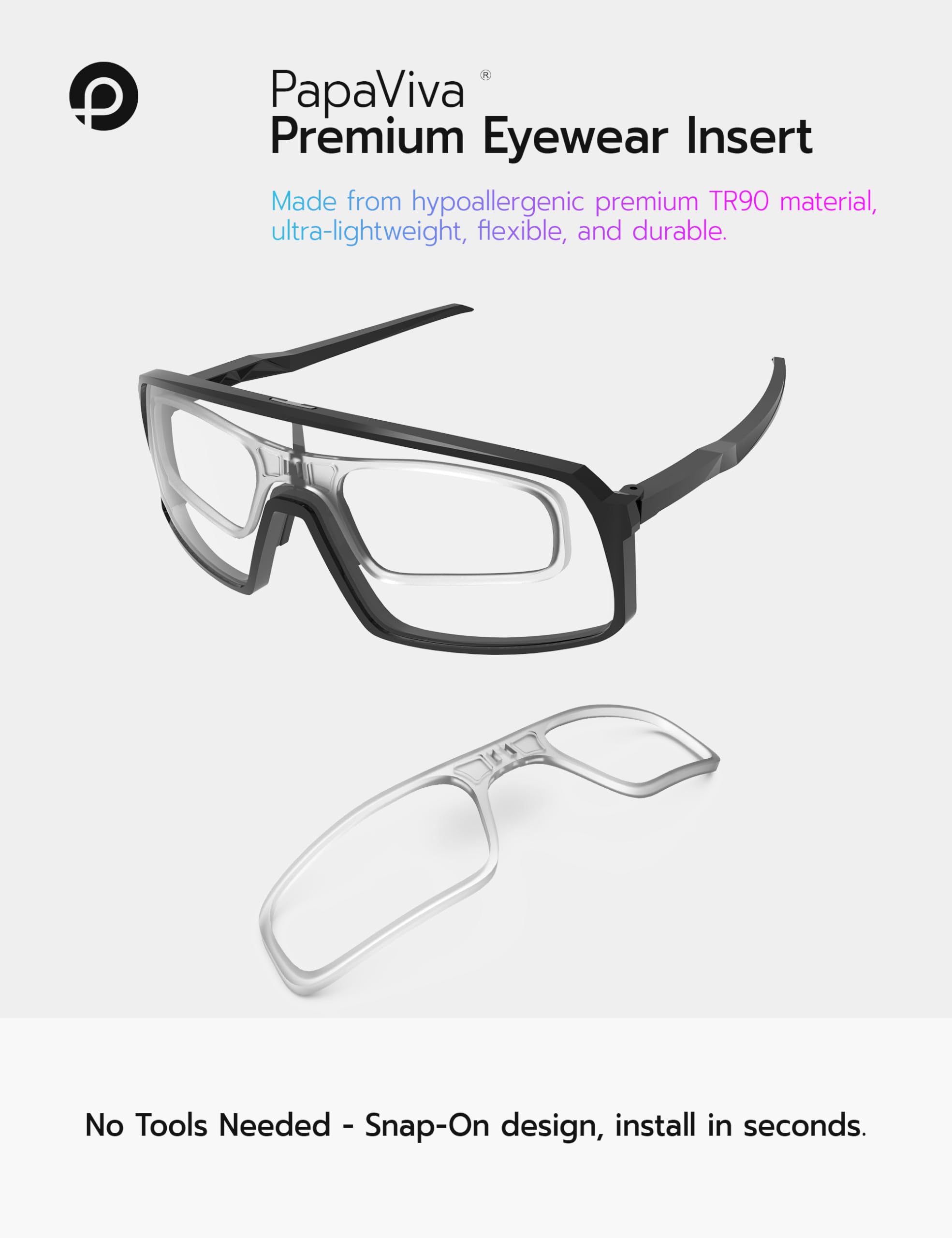 Inserto clip-on RX per occhiali da sole Oakley Sutro