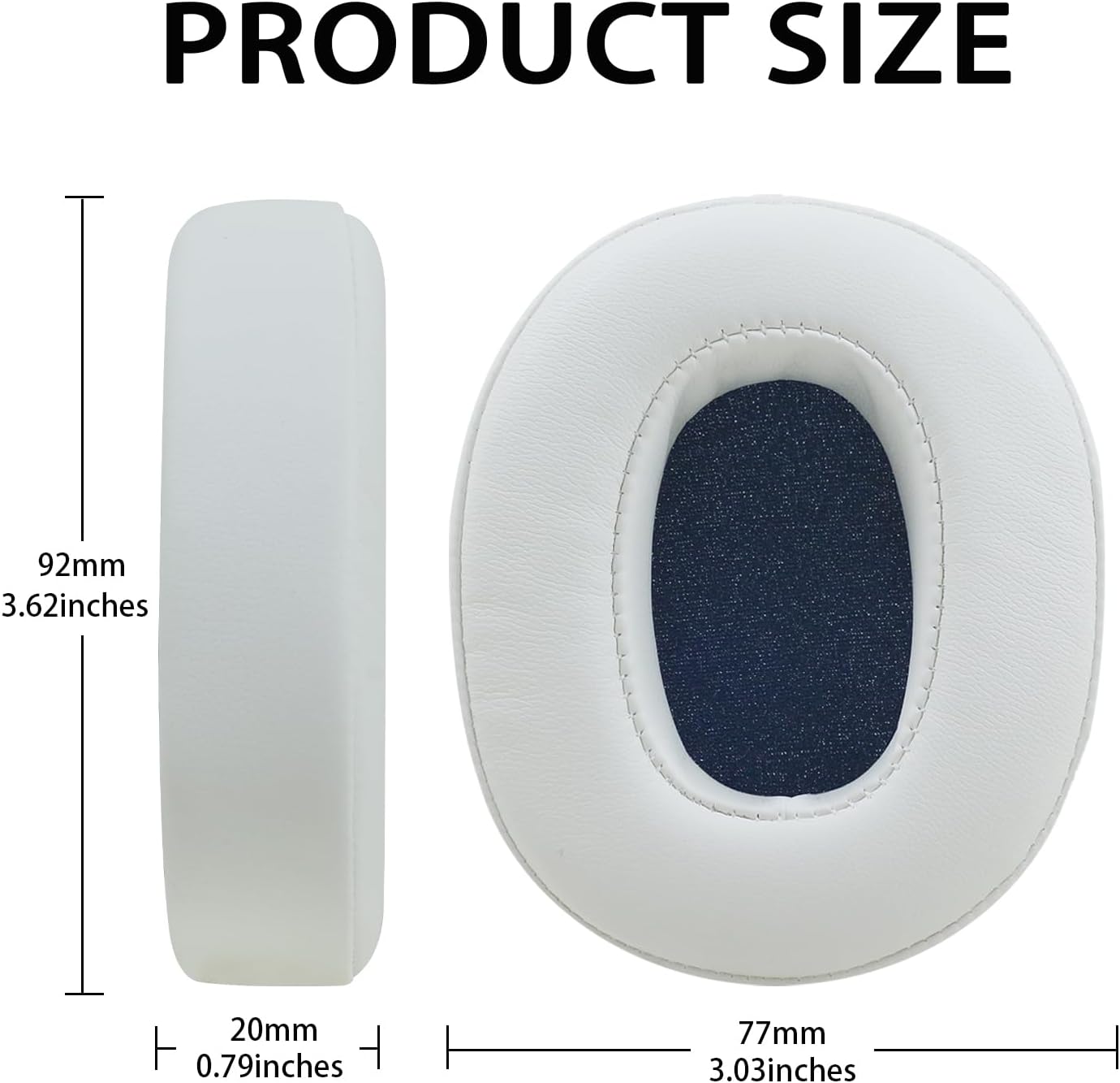 Replacement Ear Pads for Skullcandy Crusher Wireless/Evo/ANC Hesh 3/EVO/ANC, Headphones Earpad Cushions, Headset Ear Covers Also Fit Skullcandy Venue Wireless Headphones - Image 3