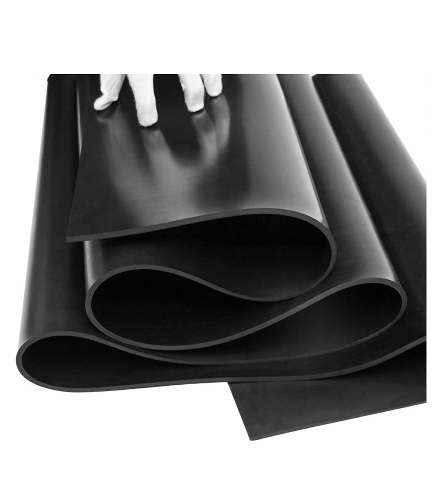 Schwarze Neopren Gummimatte 50cm Breit Rolle für Werkstatt DIY