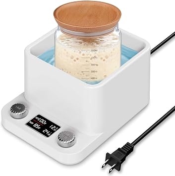 MYMULIKE Sourdough Starter Warmer for Sourdough and Kombucha Brewing - Waterproof Water Bath Heat Pad for Constant Temperature Control - Multi-Purpose Kitchen Warmer for Bread Proofing and Yogurt