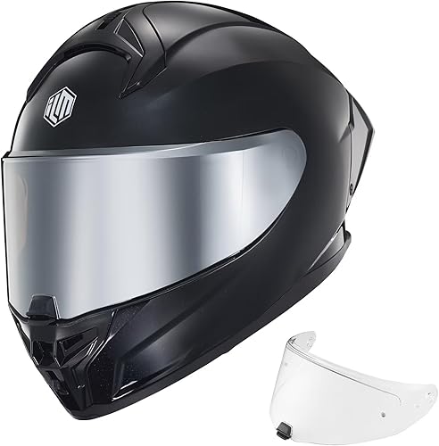 ILM Cascos de motocicleta de cara completa para hombres y mujeres con Pinlock Powersports Street Racing Cascos para Motos DOT Modelo MF510