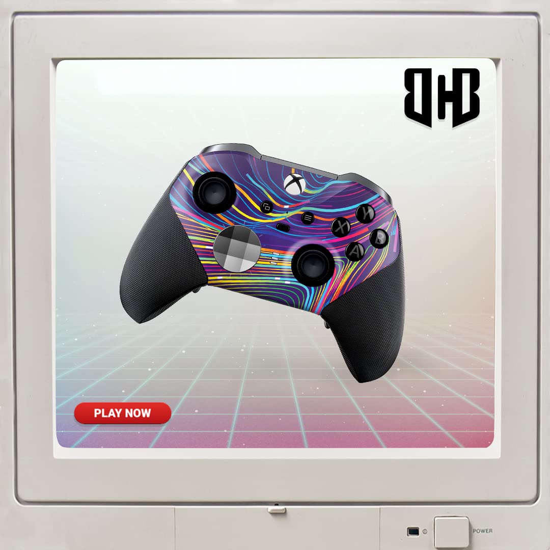 BCB Controller Customised for Elite Controller Wireless. Original Elite Series 2 Controller Compatible with Xbox One / Series X & S Remote Control. Customized with Water Transfer Printing (Not a Skin)