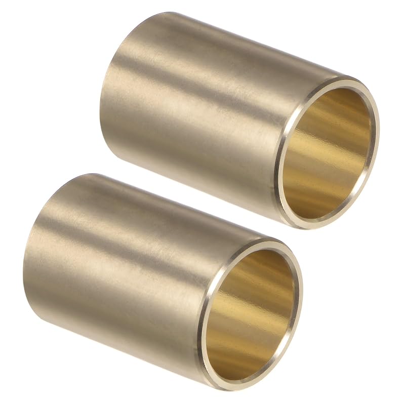 uxcell Kit com 2 buchas de mancal liso autolubrificantes de latão fundido 15,88 mm x 19,05 mm x 28,58 mm