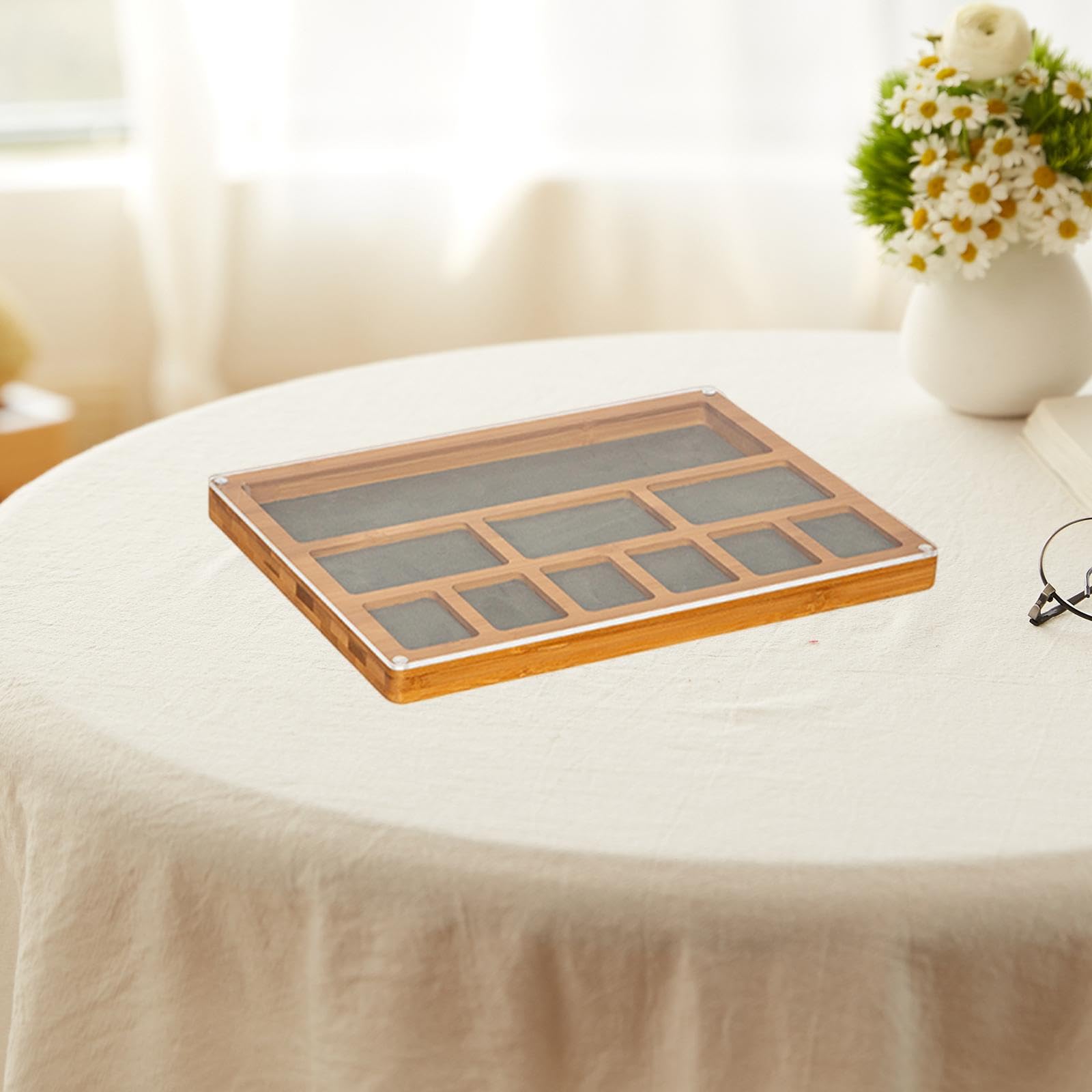 predolo Vassoio per smistare per Perline, Organizer Fai da Te per Perline, Contenitore per lavori Artigianali, Elegante e Robusto, espositore per casa e, Style D