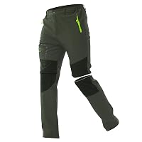 Zoerea Pantaloni Trekking Uomo Asciugare Rapidamente Traspiranti Convertibile Pantaloncini