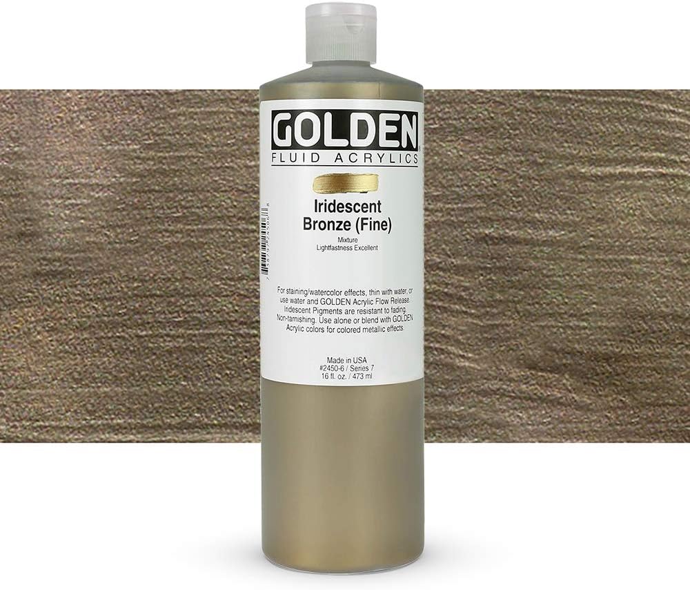 Golden Fluid Iridescent Acrylics Iridescent Bronze Fine