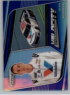 2020 Panini Prizm Blue Prizm Racing #74 Alex Bowman Official NASCAR Trading Card in RAW (NM or Better) Condition