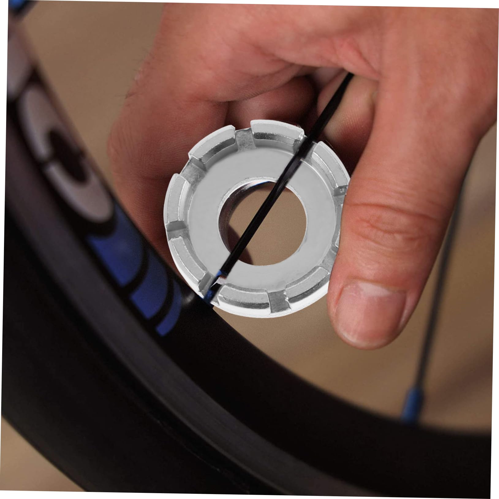 GOOHOCHY Cycling Tool 6pcs 8 Way Bike Spoke Wrench for Bike Keys Easy to Carry Identify Size Groove