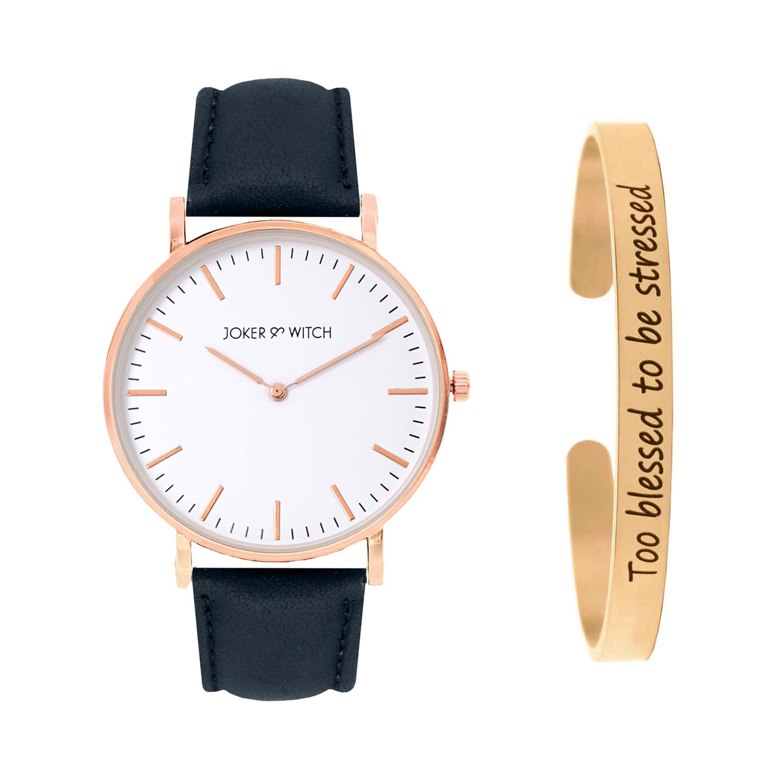 Joker & Witch Leather Women Azure Bay Analog Watch Bracelet Stack, White Dial, Blue Band (B0C7LBMGSG) Amazon Price History, Amazon Price Tracker