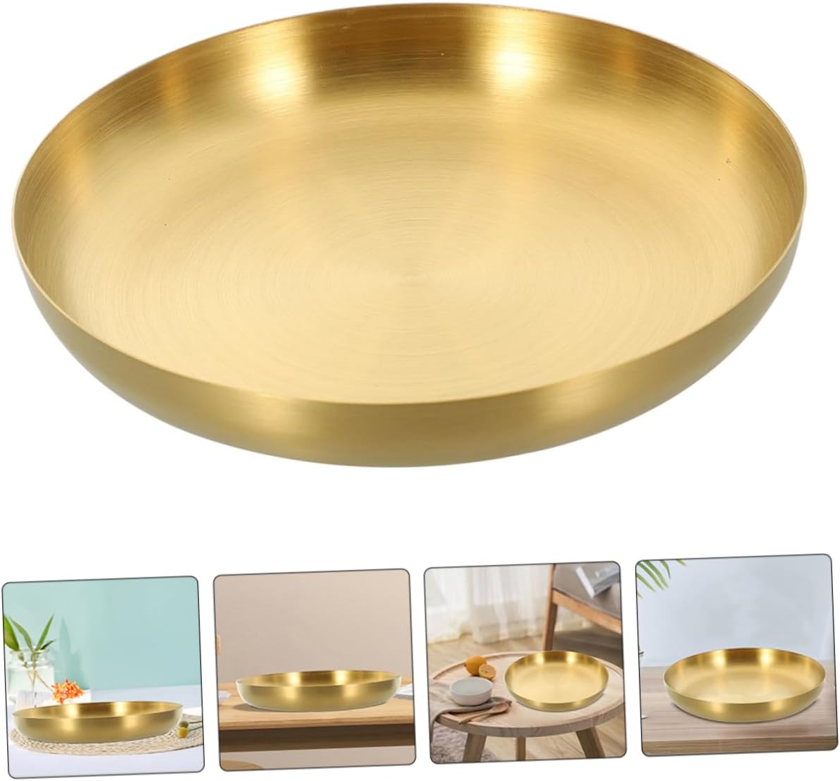 Stainless Steel Steak Plate for Breakfast, Vegetables, Parties