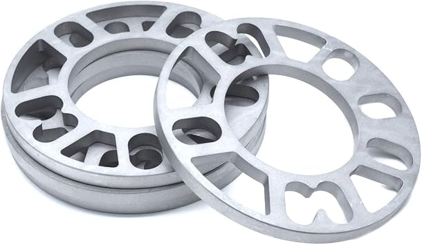 4 Pcs 5.9" Diameter Aluminum Alloy Car Wheel Spacers 10mm/0.39" Thickness Wheel Adapter Spacker