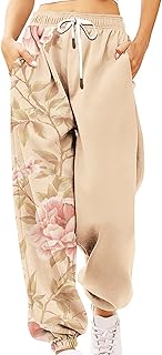 Pantalones harén cintura eLasticados, estilo boheme deporte pantalones cortos casuales de color sólido holgados florales de impresióntranspirable pantalones pijama verano playa pantalones de moda