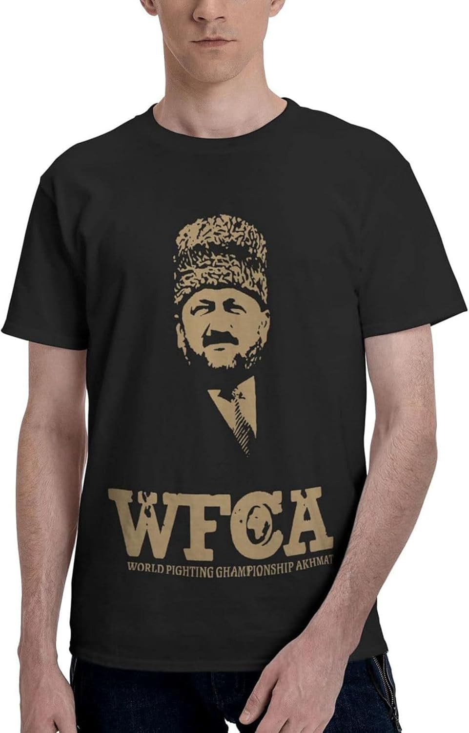 Chechnya Wfca Akhmat Fight Club Chechen Oversized T-Shirt Women's T-Shirt T- Shirts Man Top Men's Clothes T Shirt Vintage Black S : Amazon.co.uk: Fashion