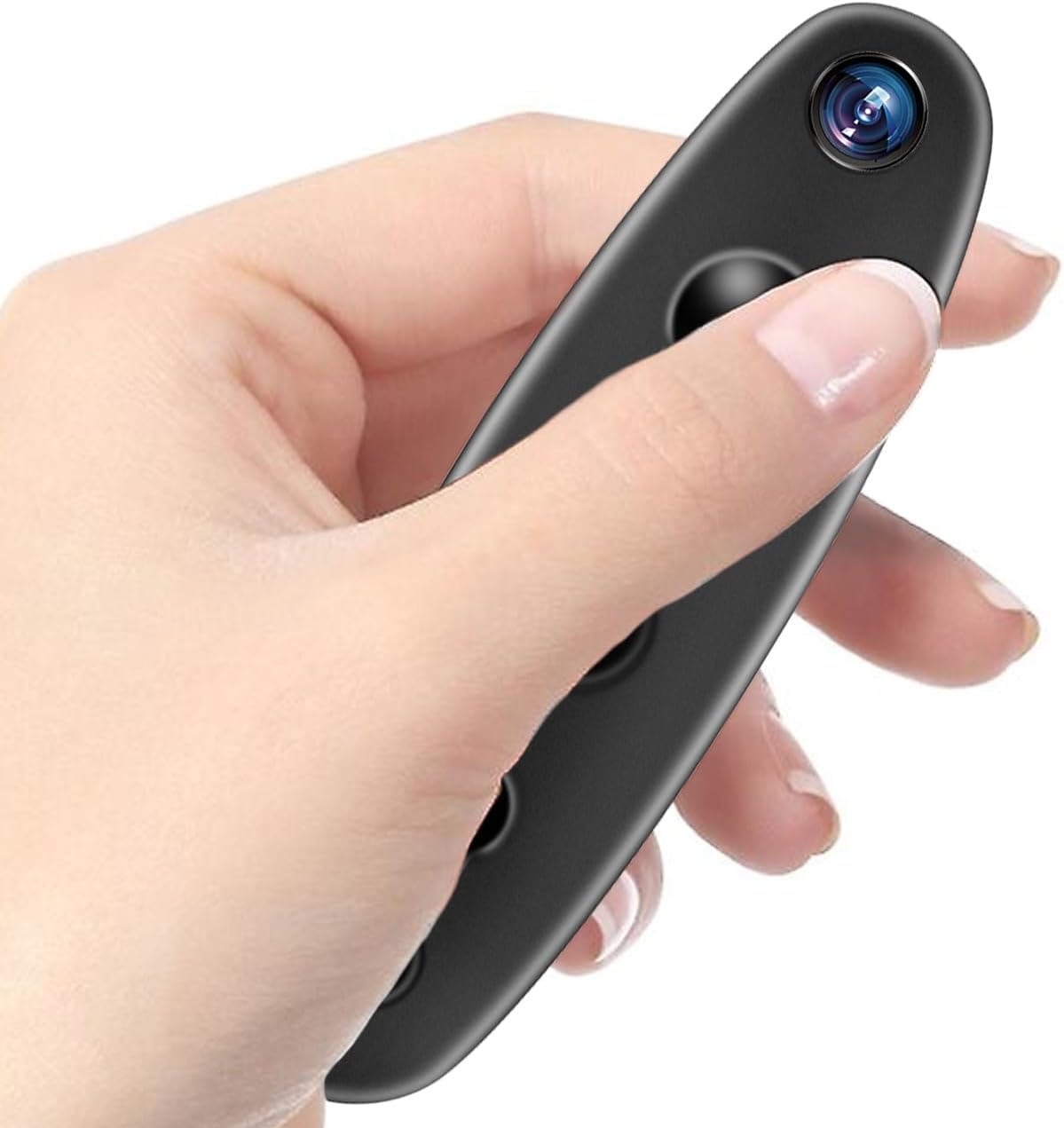 Mini Body Camera,1080P Mini Detector Camera with Motion Detection, Indoor Security Nanny Cam for Home/Office/Pet Monitor, Video Recorder No WiFi Needed No Audio Black