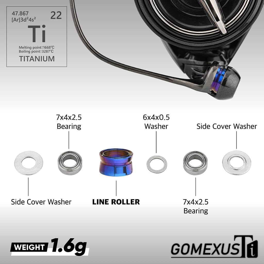 GOMEXUS Titanium Fishing Line Roller for Shimano Spinning Reels 1000-4000 : Sports & Outdoors