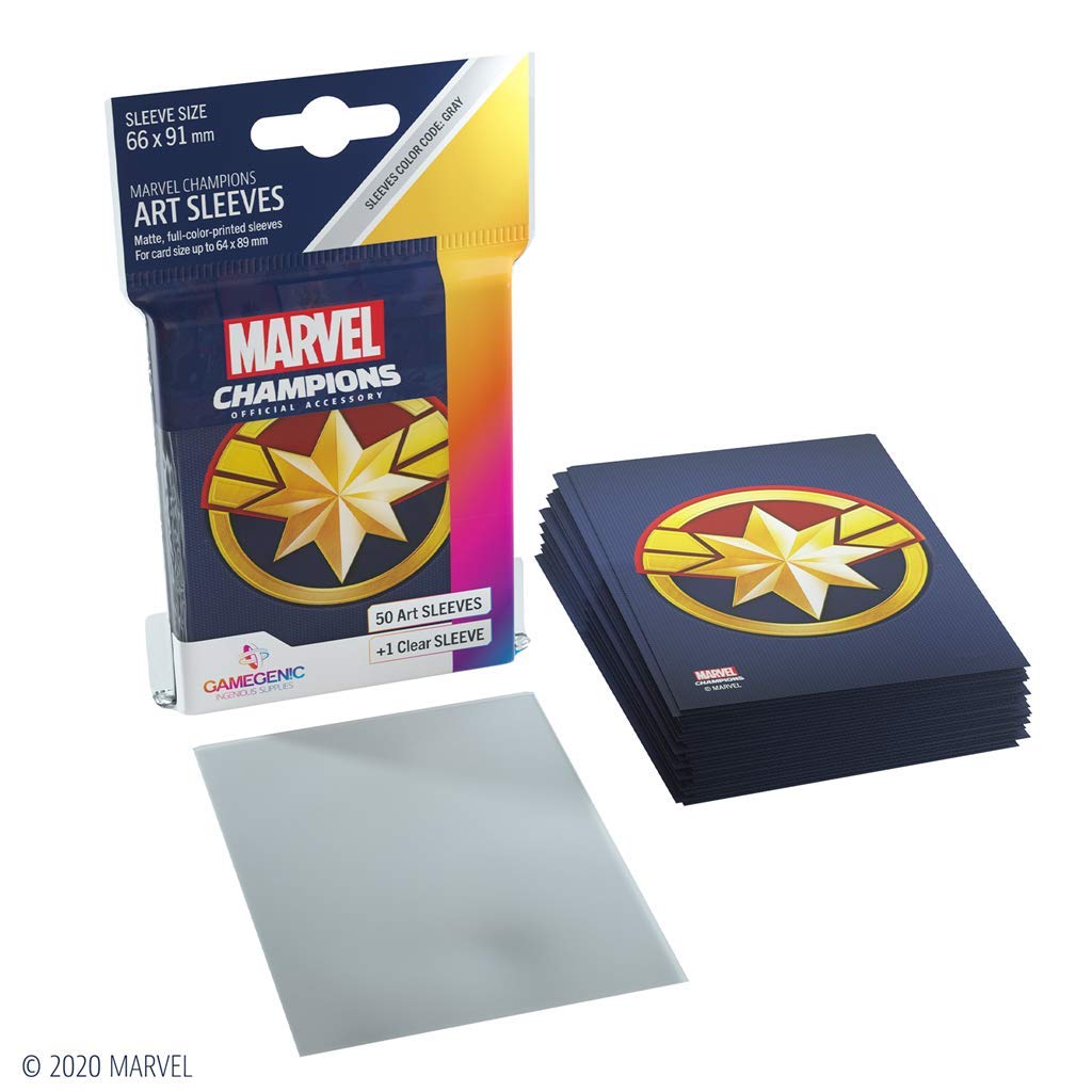 captain america card sleeves Gamegenic Marvel Champions 50ct Standard Size Art Sleeves Captain America