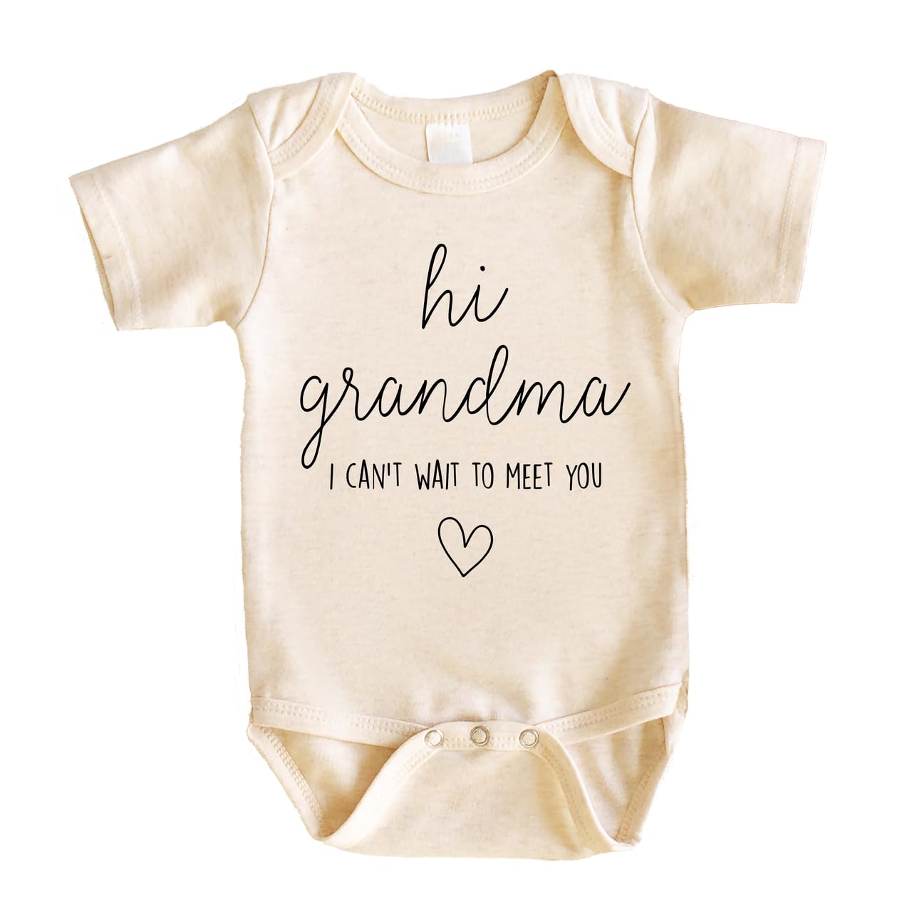 Bump and Beyond Designs Baby Pregnancy Announcement Hi Grandma I Can't Wait to Meet You