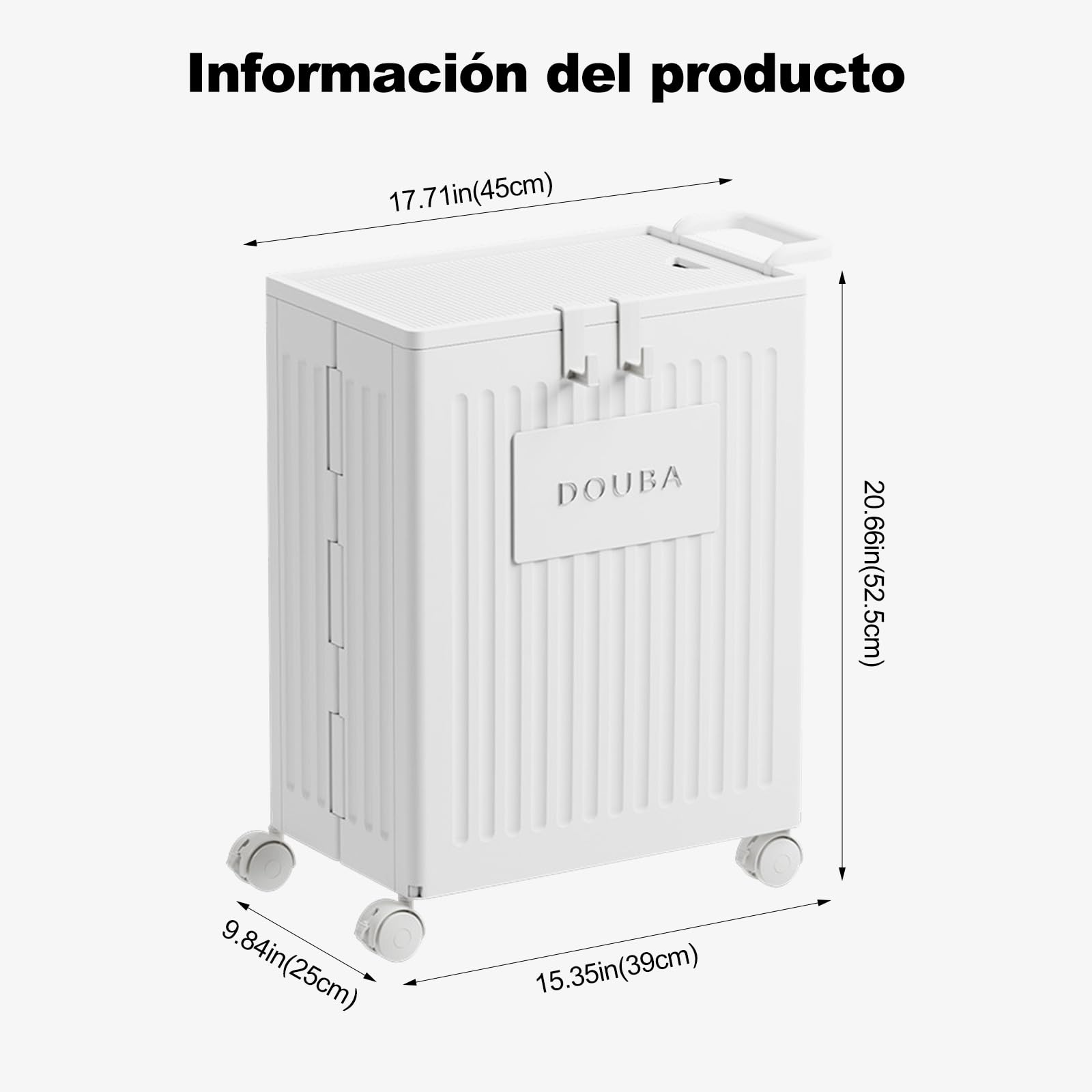 Ergocar Caja De Almacenaje, La Rueda Universal Puede Moverse 360 ​​°, Con Una Caja De Almacenamiento De Cubierta, Es Adecuada Para Habitaciones, Salas De Estar, Oficinas