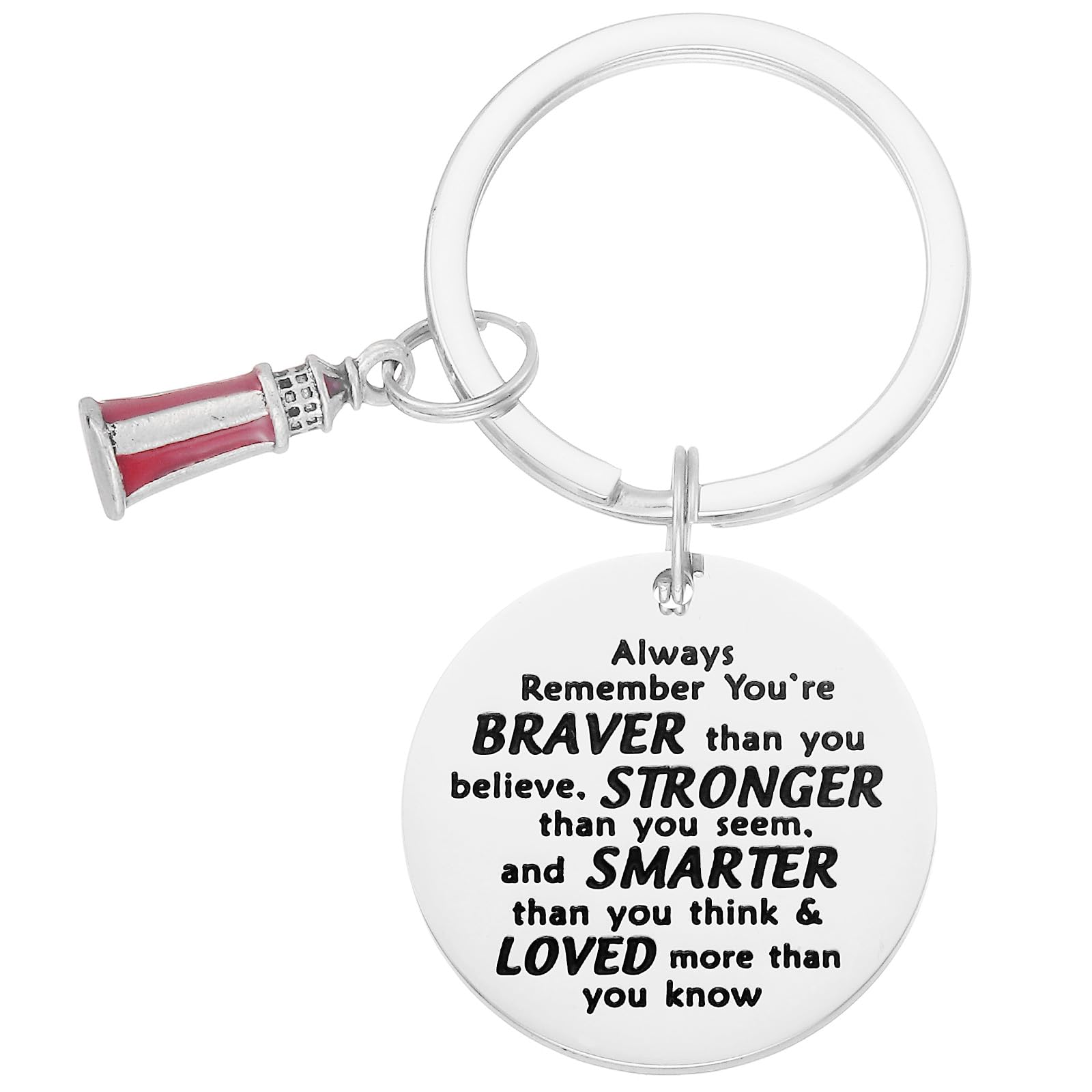 HUTIMY Lighthouse Gifts for Men Women Inspirational Light House Student Daughter Son Lighthouse Keychain