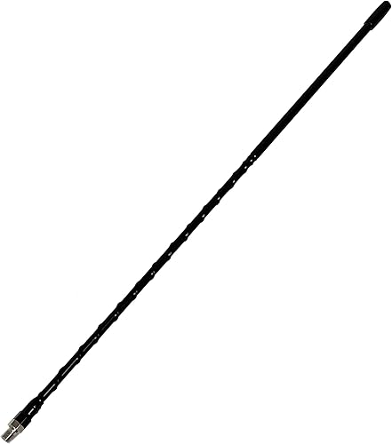 Miniatura 2 de Shark Antennas TS821-2B - Kit de antena CB individual con antena de 2 pies, montaje en espejo de aluminio y cable coaxial de 12 pies con conectores