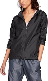 Under Armour Storm Iridescent Woven Fz Graphic Warm-up Top - Charcoal/White, Large