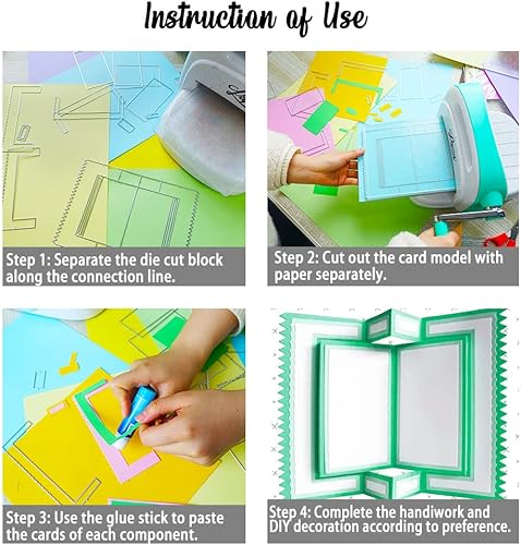 Miniatura 8 de Caja de regalo troqueles para hacer tarjetas, troqueles de corte de caja de dulces 3D para álbumes de recortes en papel de liquidación, decoración