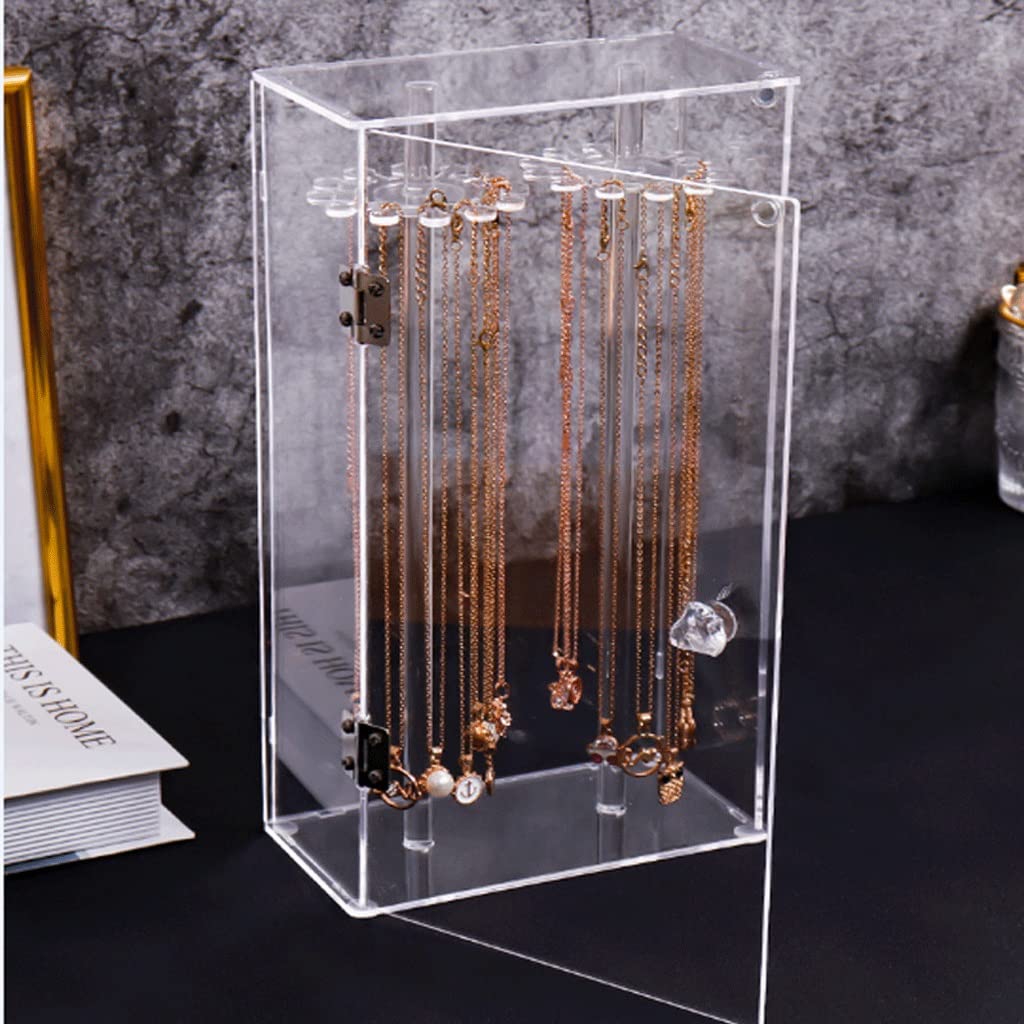 BAZIGA Halskette Aufbewahrung Halsband Aufbewahrung Modeaccessoires Box  Geburtstagsgeschenke Anhnger Halskette Aufbewahrung Schmuck (Durchsichtig  30 ...