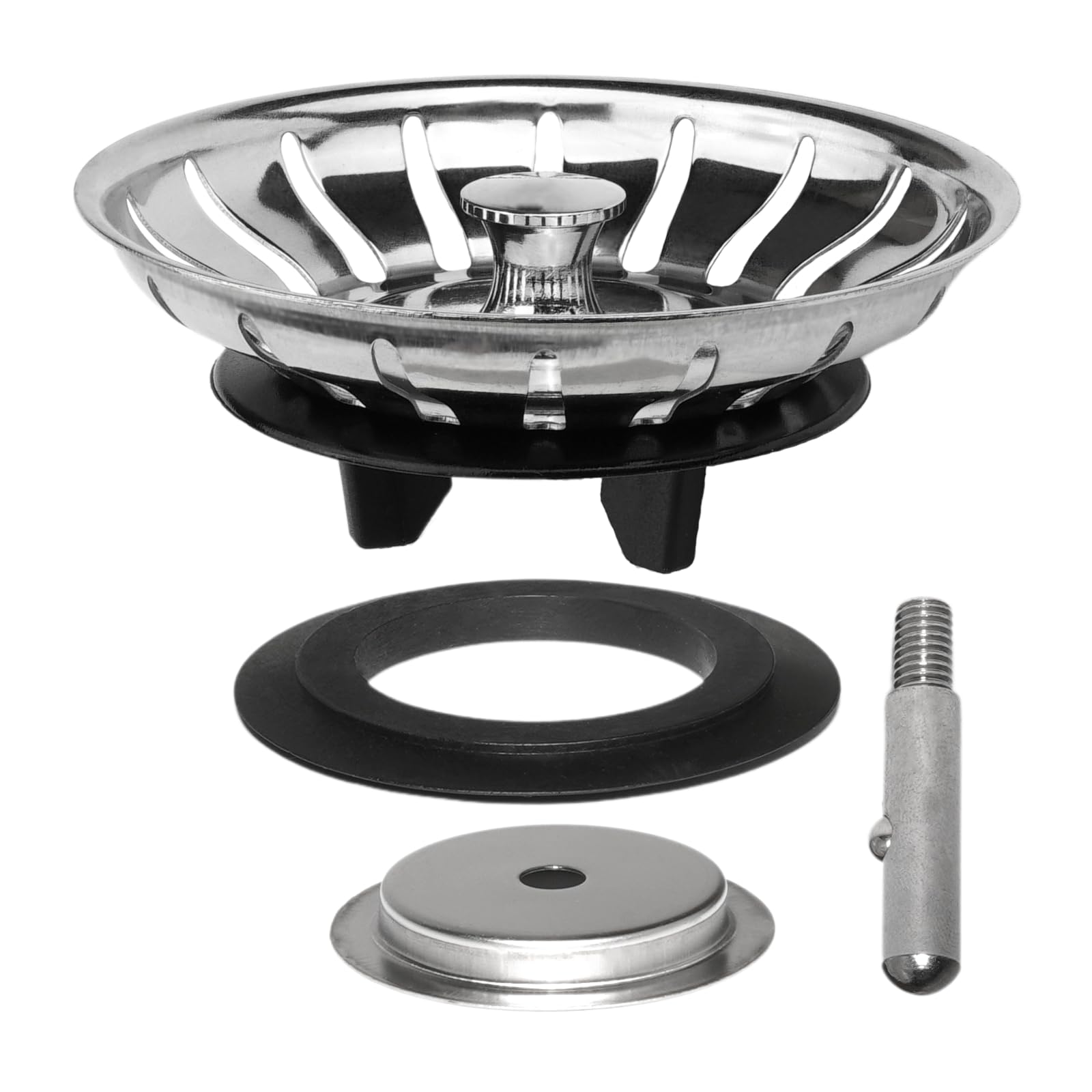 2 in 1 Plug Strainer Basket Diameter 80 mm Suitable for Ikea Atlant Siphon