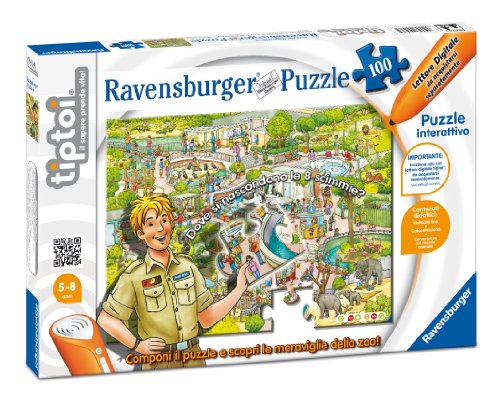 Ravensburger 00576 Tiptoi Puzzle – Le Zoo, 100 pièces