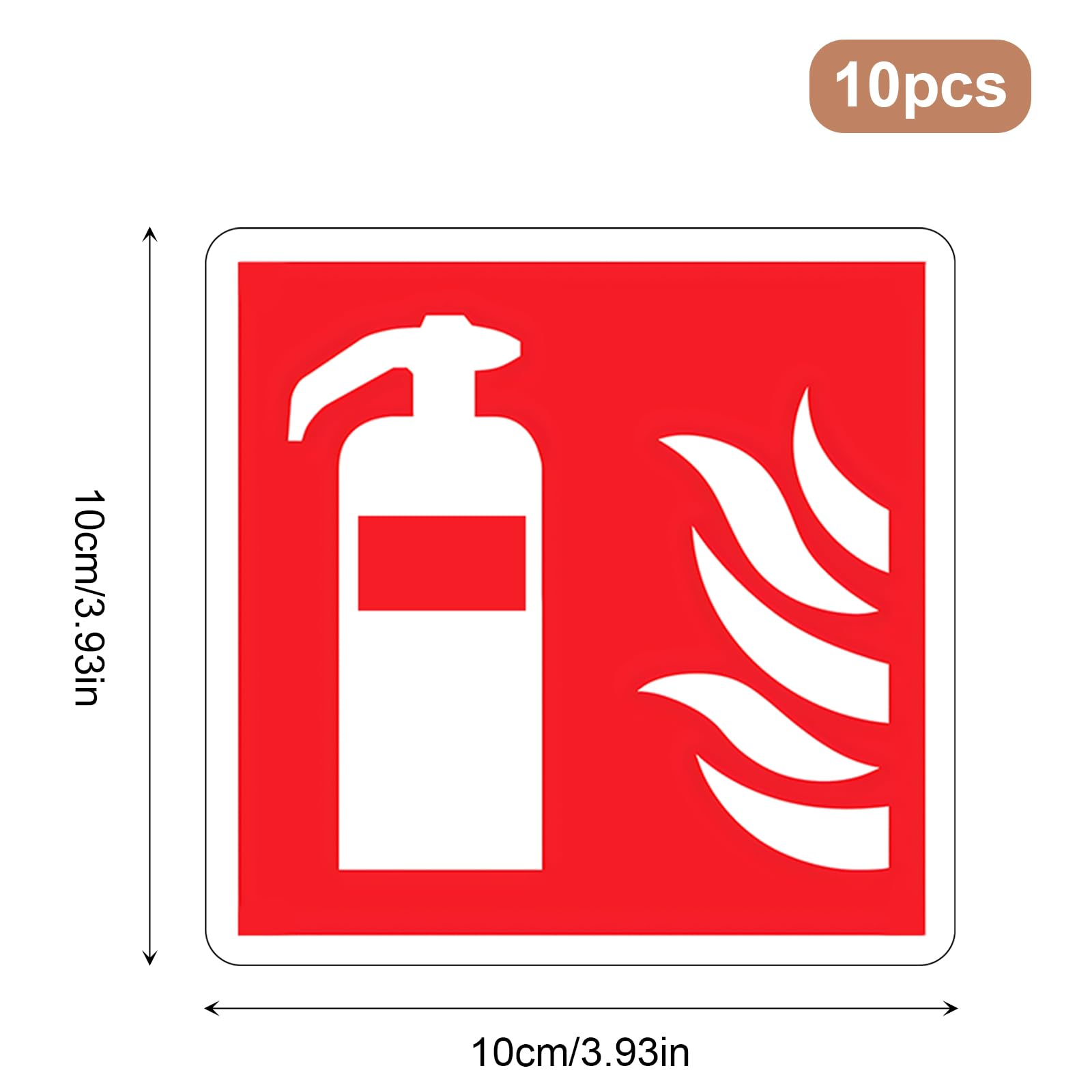 Cartello Estintore Acqua E Additivo ID - Vsafety 11010, Plastica Rigida 100x280 Mm, Verde/Rosso - 2