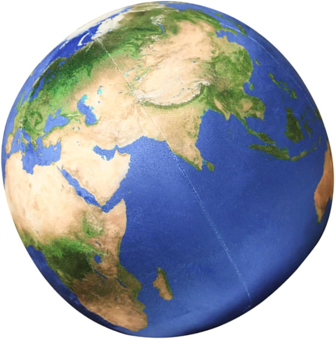 ABOOFAN Simulation Earth Plush Throw Pillow Soft Furry Sphere Cushion Detachable Cozy Decor for Sofa Bed Hotel Educational Prop Modern Home Accent