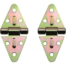 2PCS Stainless Steel Triangle Color Zinc Hinge 35x80MM Shutter Folding Hinge Wardrobe Cabinet Sofa Fitting for Furniture Building Material Hardware Fitting Fixed Cabinet Door