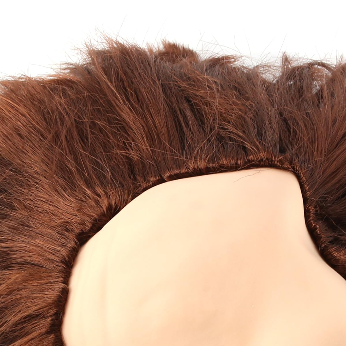 Laroal Wigs Funny Role Play Wigs Monk Bald Cap Wigs Masquerade Wigs Costume Party Wigs Bald Scalp Wigs Performance Props - Image 3