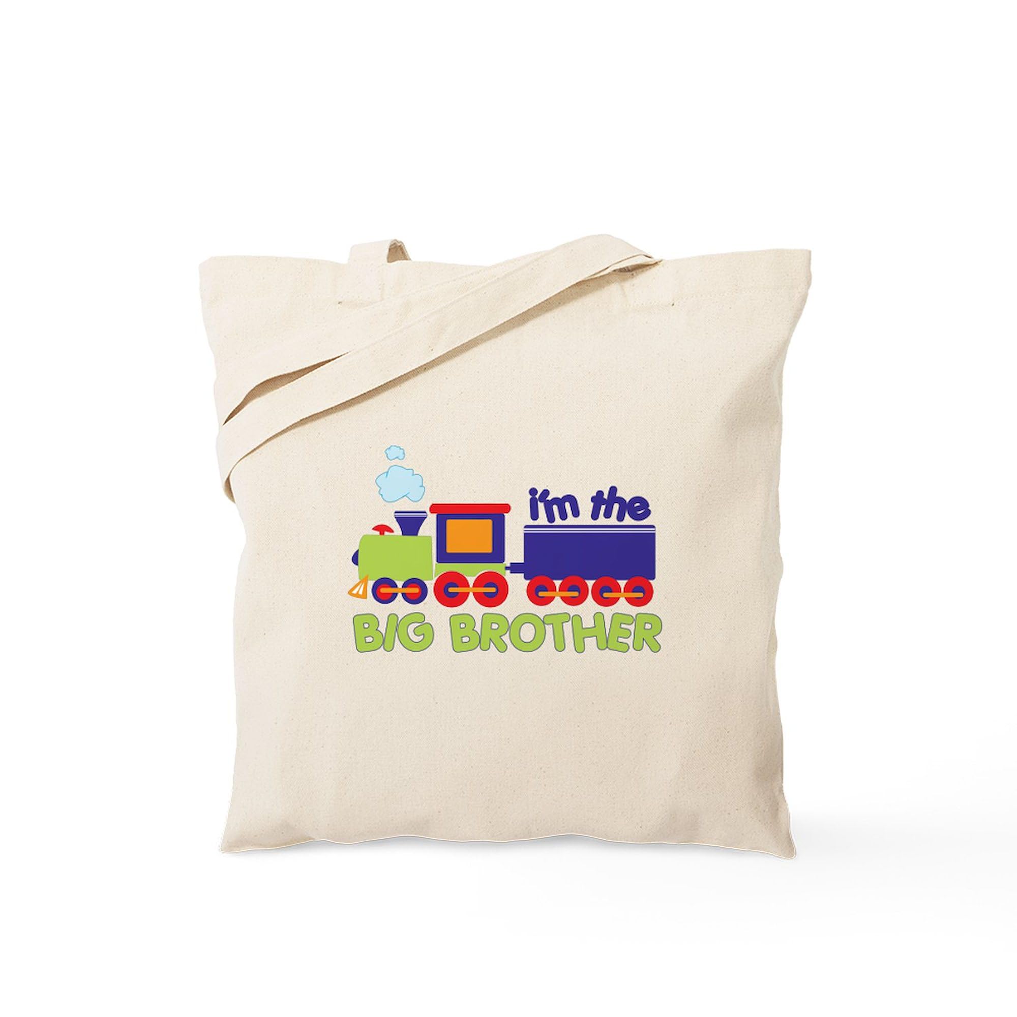 CafePress Train Big Brother T Shirts Tote Bag Natural Canvas Tote Bag, Reusable Shopping Bag