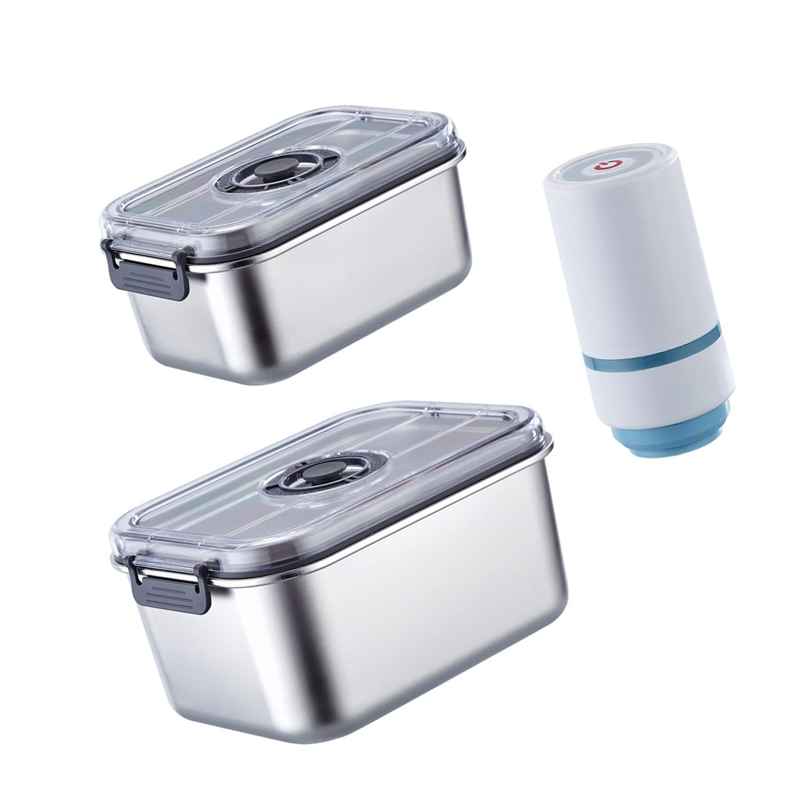 our fave 2 in 1 Stainless Steel Kitchen Storage Set with Advanced Vacuum Technology Proof Seasoning Storage Jars