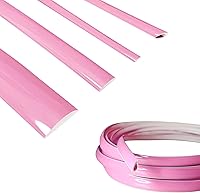 Vista 15 de Tira de moldura decorativa rosa suave para coche/motocicleta, autoadhesiva, universal para exterior e interior, salpicadero, parachoques, ventana