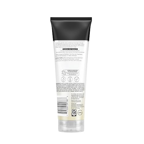 Miniatura 8 de John Frieda ULTRAfiller+ Acondicionador Espesante, Acondicionador Fortalecedor para Cabello Dañado o Fino, Infundido con Biotina y Ácido Hialurónico