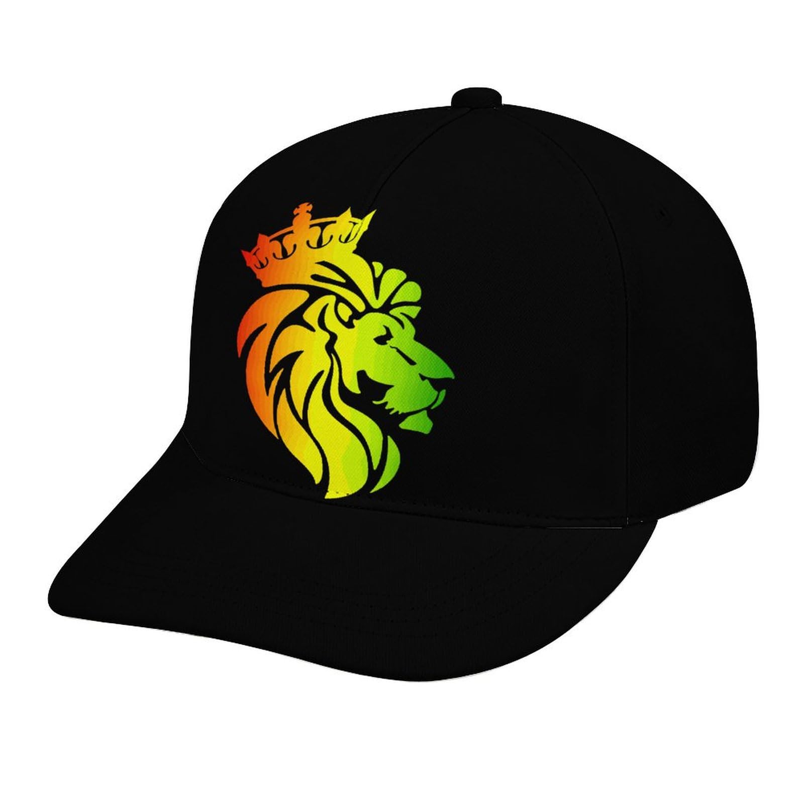 Unisex Black Rasta-Reggae-Lion Baseball Cap Fashion Trucker Dad Cap Sun Hats Sport Cap For Men Women -Style
