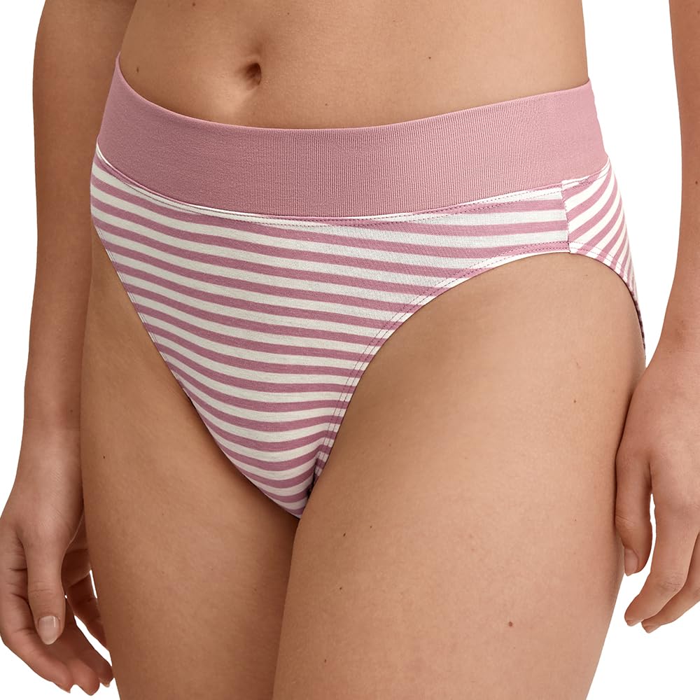 Calida Women's Elastic Bustier with Wide Soft Waistband, Naturally Breathable and Soft Single Jersey Quality, Rose print, 44-46