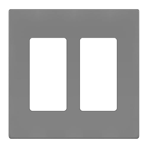 Miniatura 447 de ENERLITES SI8834-BK - Placa de pared decorativa sin tornillos, cubierta de enchufe segura, 4 entradas, 4.68 x 8.30 pulgadas (alto x largo), Negro