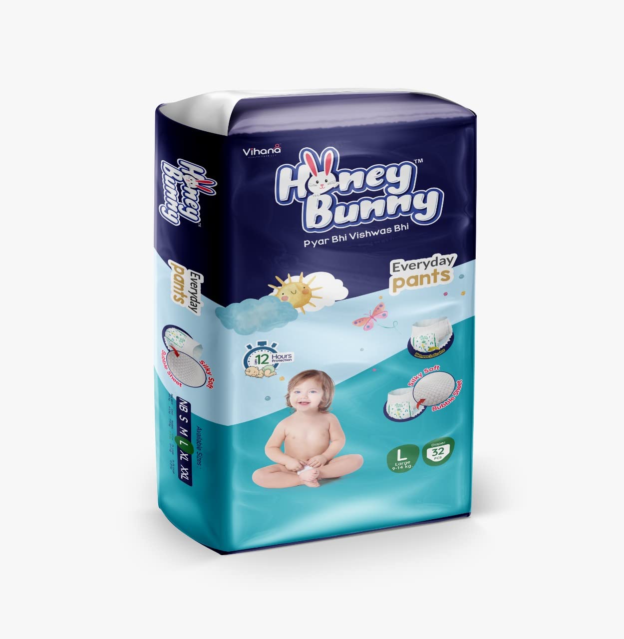 Buy honey bunny All round Protection Pants, large size baby diapers 32