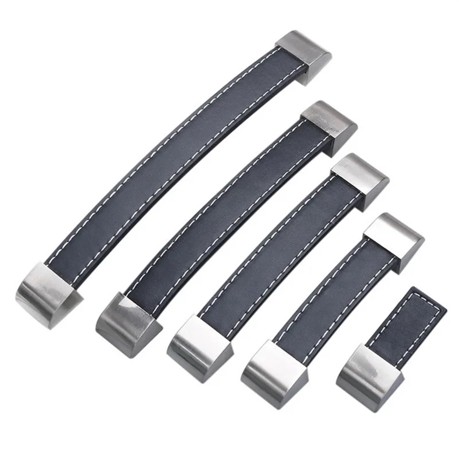 Skórzane uchwyty do szuflad, 1 szt. Skórzany uchwyt do holowania drzwi szuflada szafki kuchennej gałki komody(Gold 4pcs)