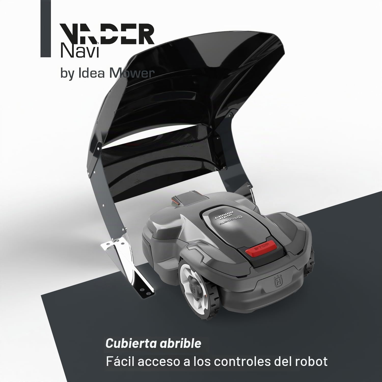 Garaje para Robot cortacésped Vader + Cuchillas de Repuesto Premium de Regalo – Compatible con Husquarna Automower