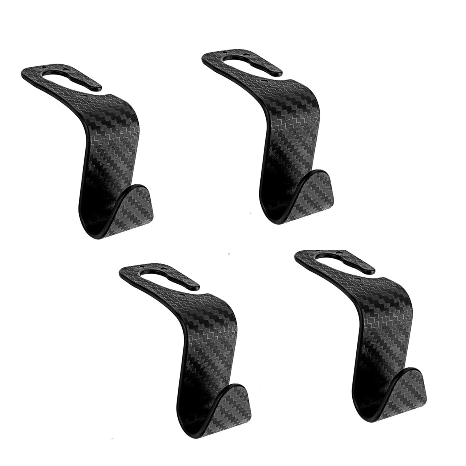 4 Pezzi Ganci Multiuso Per Poggiatesta Auto - Organizer Portaborse In Plastica Per Sedili Auto - Accessori Auto Universali - 5