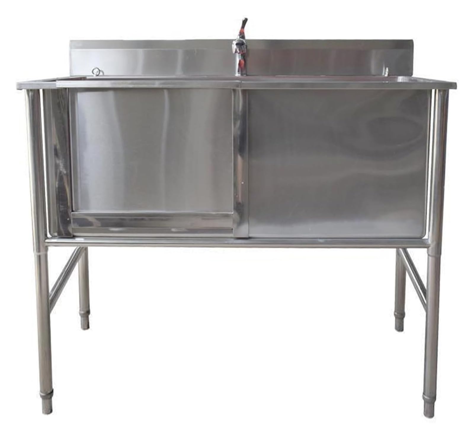 JINMLBO Dog Grooming Tub,Pet Dog Bathing Station,Dog Tub,Dog Washing Station,Dog Bathtub,Stainless Steel Dog Cat Washing Station for Large,Medium & Small Pet,Washing Sink for Home(100cm/39.4in)