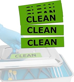 Ultrasound Probe Transport Tray Labels, Clearly Identify, Clean", 10 PCS
