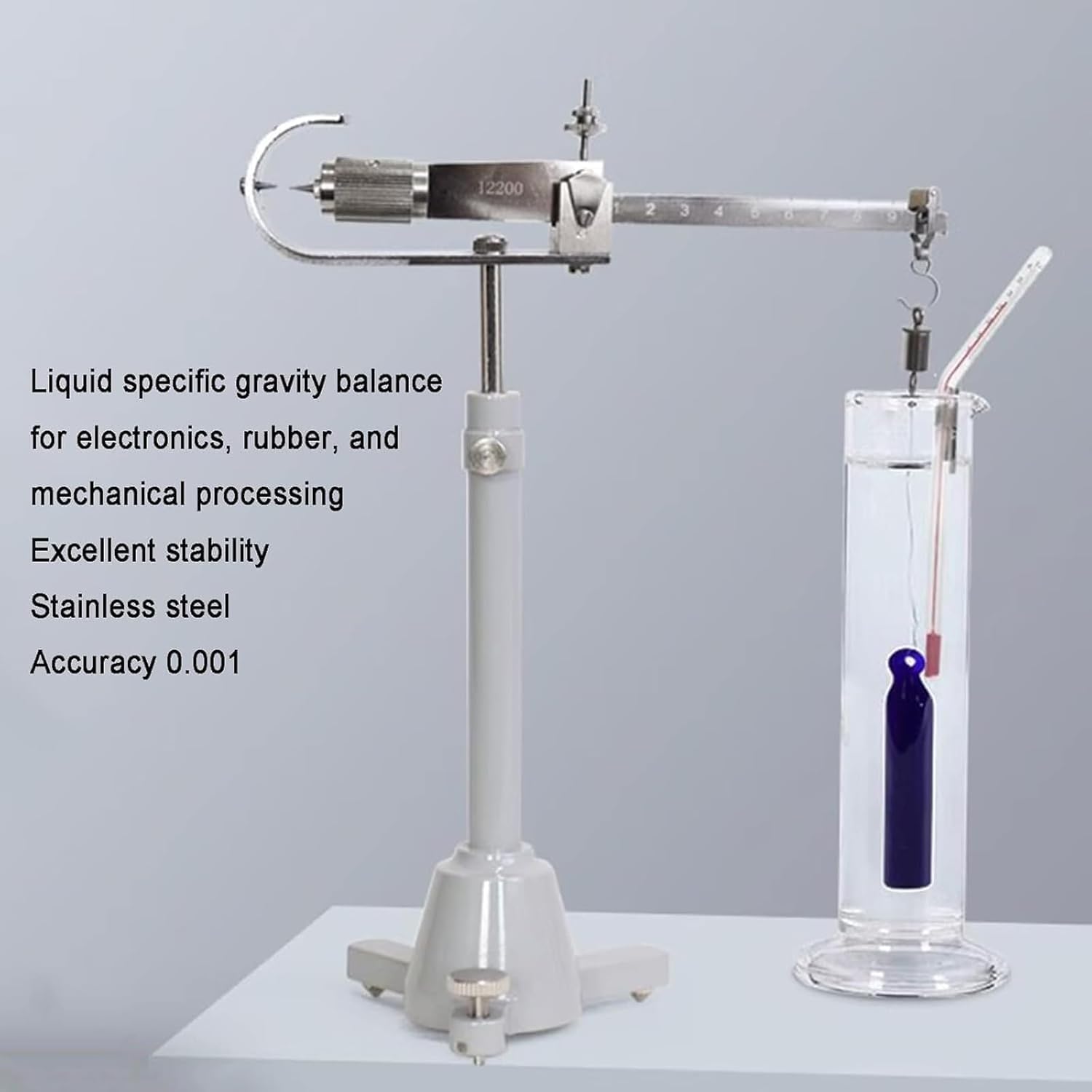 Liquid Density Specific Balance, Webster's Mechanical Weight Specific Scale, 1-2.000 Measuring Range, 0.001 High Accuracy, 5cm3 Drain Port, for Lab Liquid Density